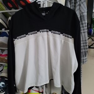 Puma Black and White Hoodie